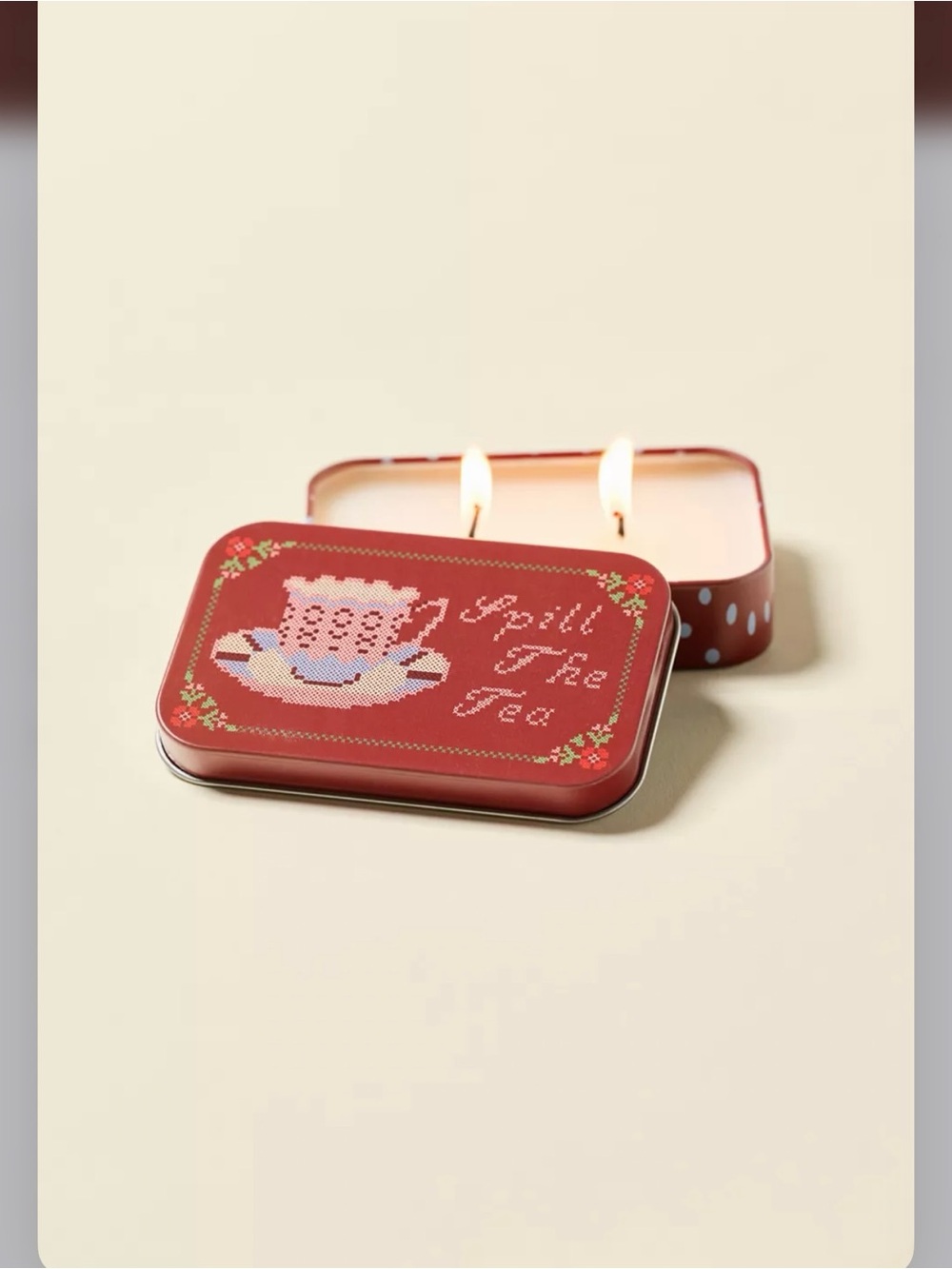Urban Outfitters sentiments exclusive Tin   Scented Candle